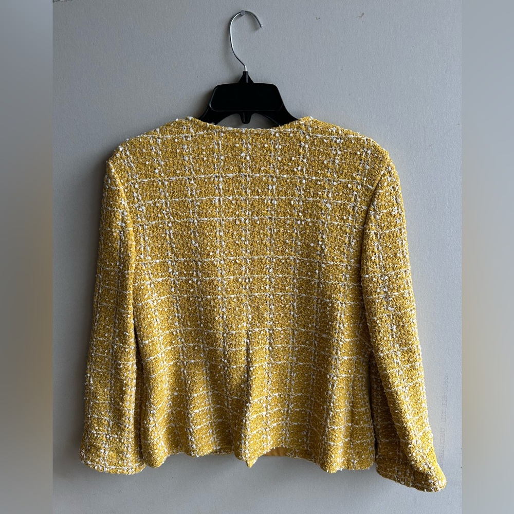 St. John’s Yellow Tweed Jacket - Picture 4 of 12